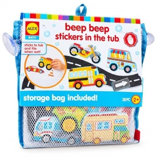 Beep Beep Stickers in the Tub — Bath Stickers for Toddlers
