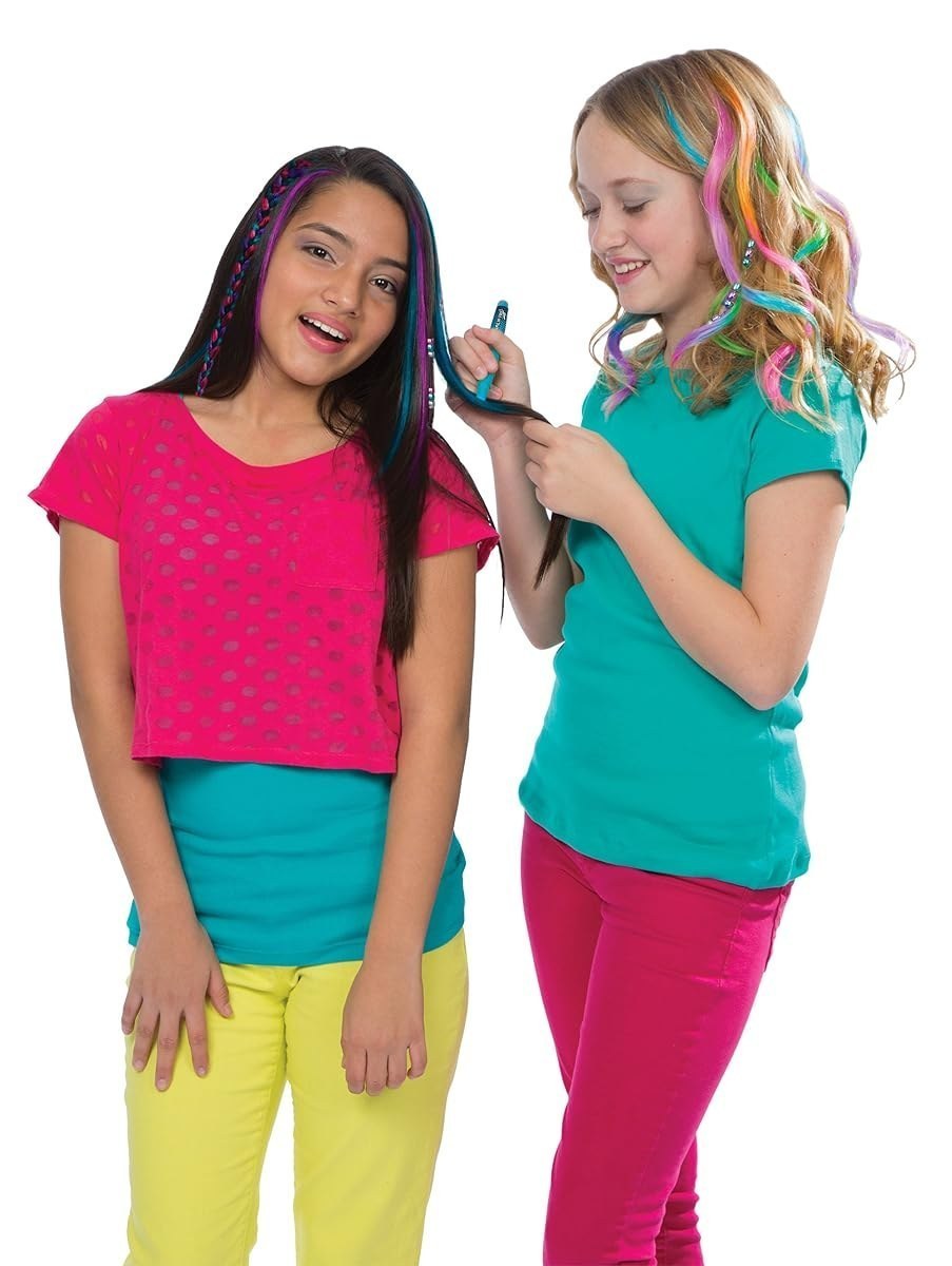 Hair Chalk Salon Kit, Washable Temporary Hair Color Activity Set — view 2