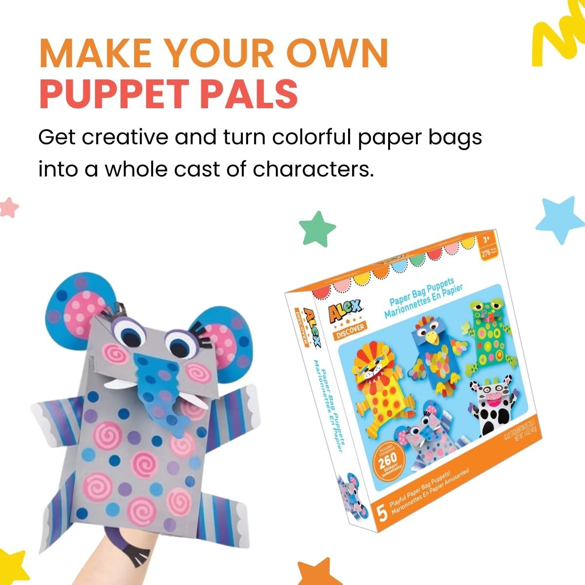 Paper Bag Puppets, 5 Fun & Easy Projects — view 2