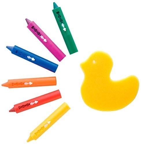 Rub a Dub Draw in the Tub Bath Crayons with Duck Sponge